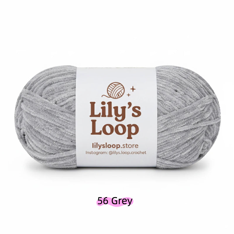 SoftGlow Series 2.5MM Chenille Yarn(50g/132m) – fine chenille yarn for amigurumi