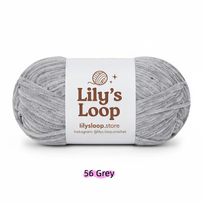 SoftGlow Series 2.5MM Chenille Yarn(50g/132m) – fine chenille yarn for amigurumi