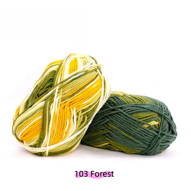 Mixed Taro Artisan Speckle Light 8-Ply Spray-Dyed Cotton Yarn (100g/130m) – crochet yarn by Lily's Loop
