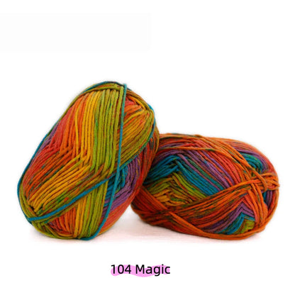 Ice Fire Artisan Speckle Light 8-Ply Spray-Dyed Cotton Yarn (100g/130m) – crochet yarn by Lily's Loop