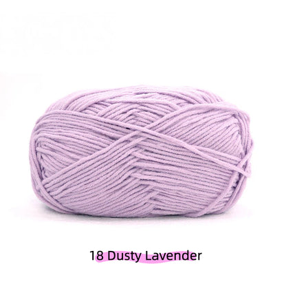 Deep Lake Blue Artisan Speckle Light 8-Ply Spray-Dyed Cotton Yarn (100g/130m) – crochet yarn by Lily's Loop