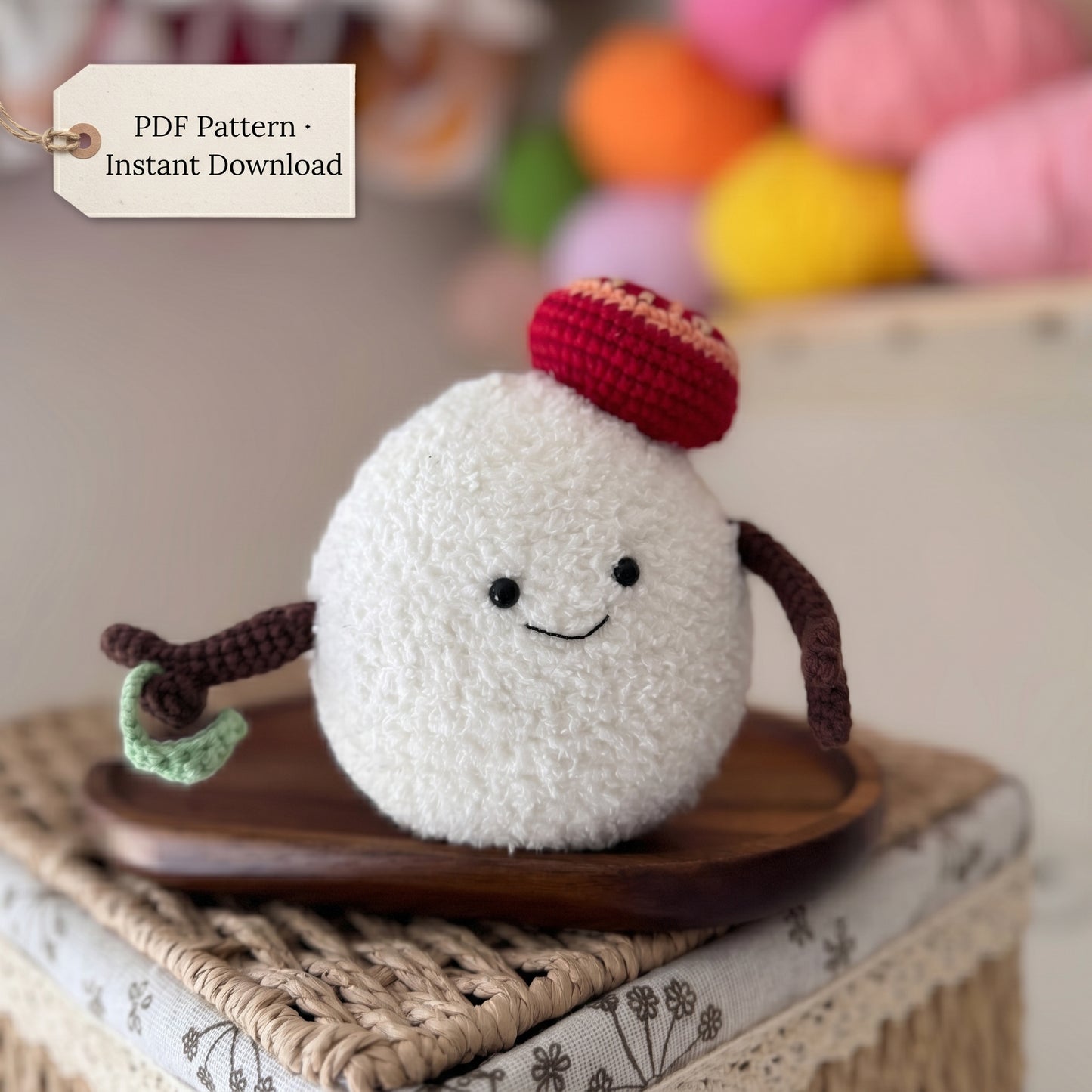 Flash Sale-Mozzarella Cheese Plush Crochet Pattern