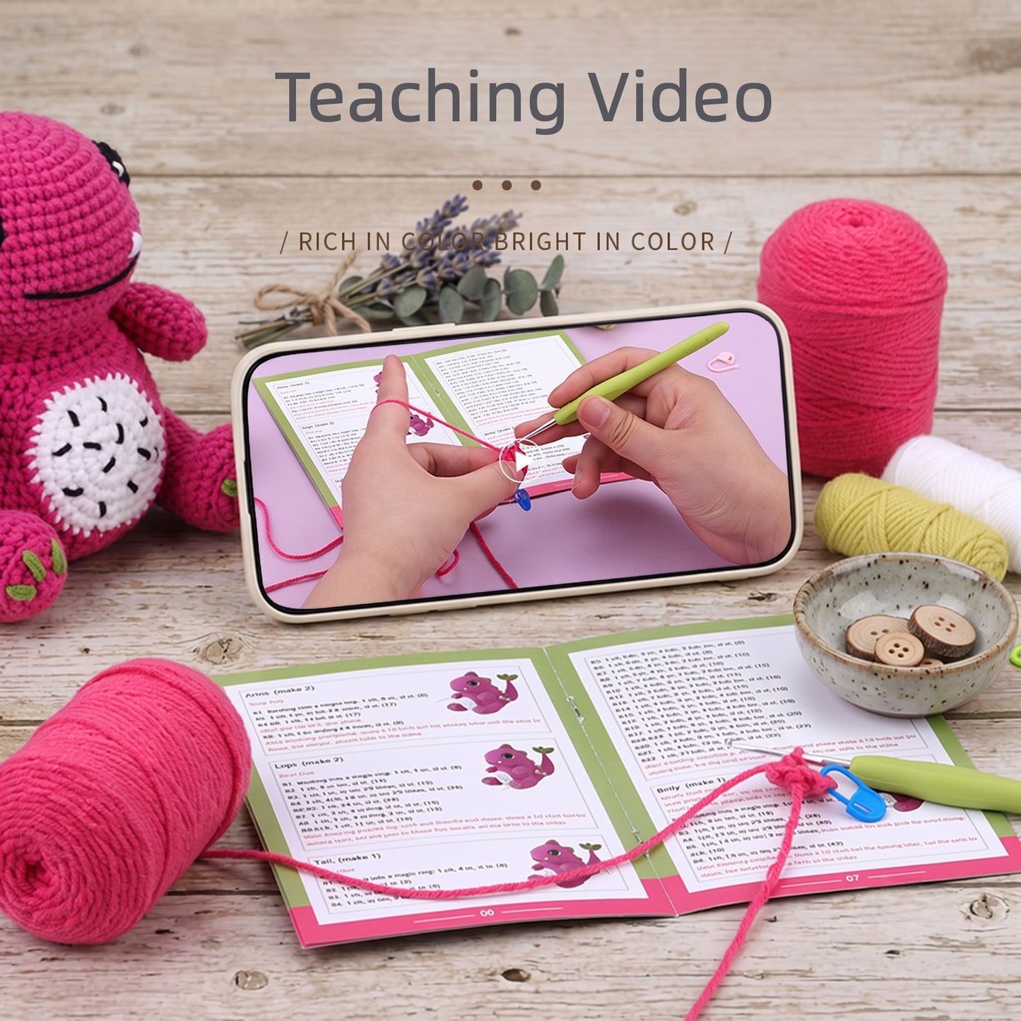 Dragon Fruit Crochet Kit for Beginners