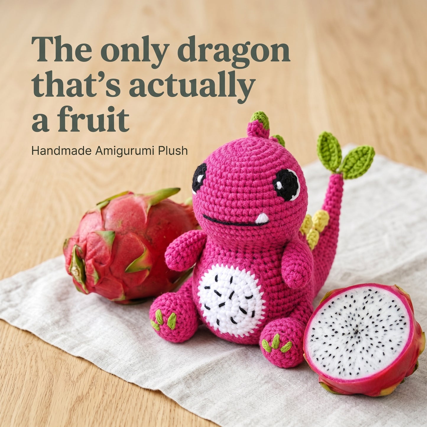 Dragon Fruit Crochet Kit for Beginners