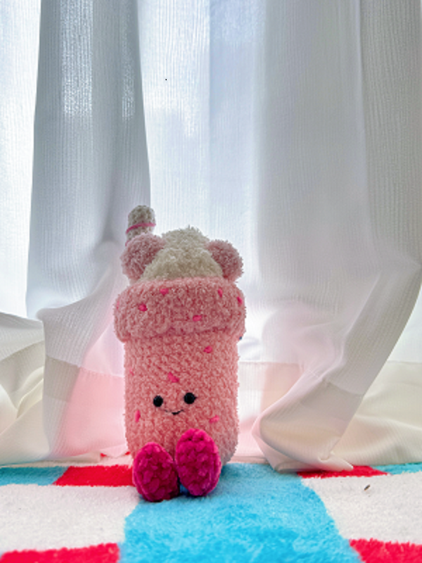 for Bubbeca Milkshake Plush – finished amigurumi made with plush yarn