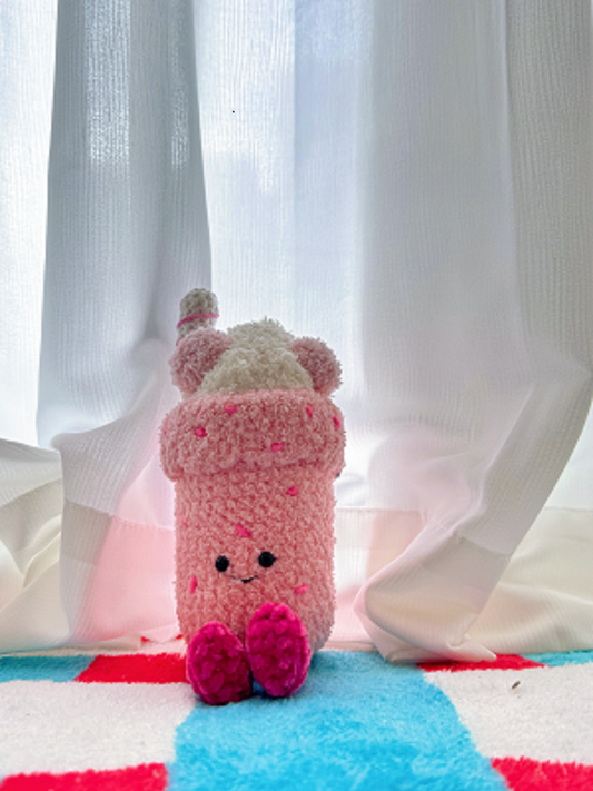 for Bubbeca Milkshake Plush – finished amigurumi made with plush yarn