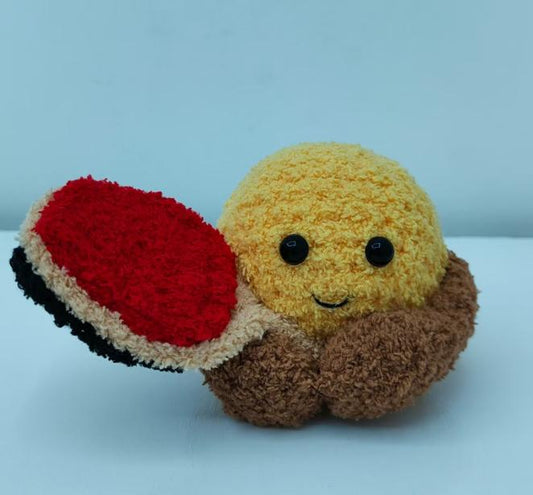 Ping Pong Player Amigurumi Pattern – finished amigurumi made with plush yarn