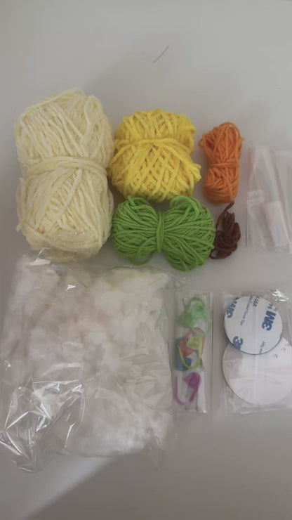 Fruit & Veggie Duck Amigurumi Crochet Kit