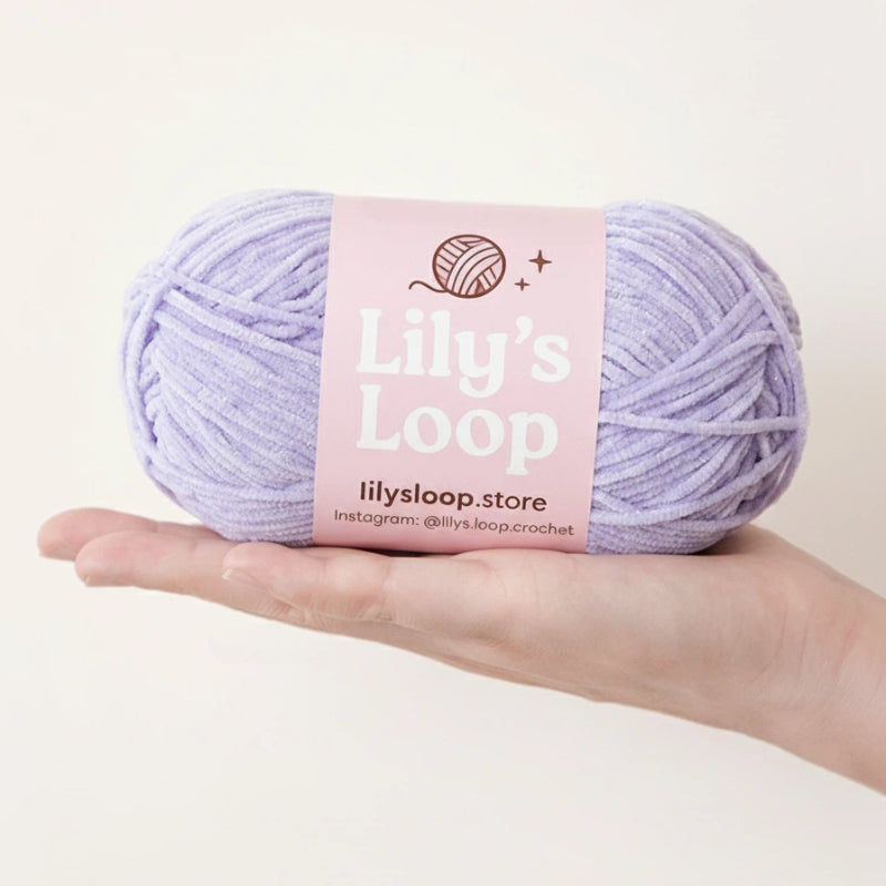 SoftGlow Series 2.5MM Chenille Yarn(50g/132m) close-up texture detail